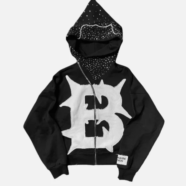 Billionaire Studios Bluto Mountain Zip Hoodie Black