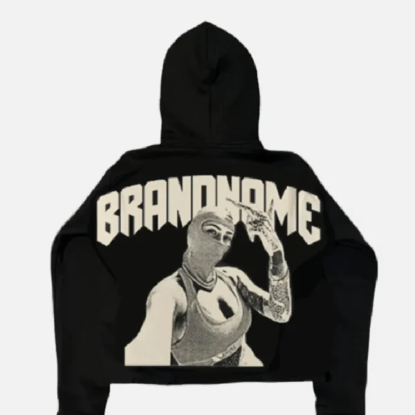 Billionaire Studios Brand Name Hoodie Black