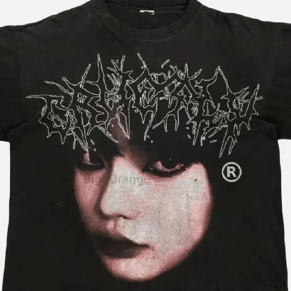 Billionaire Studios Cute Girl Face Logo Tee Black (2)