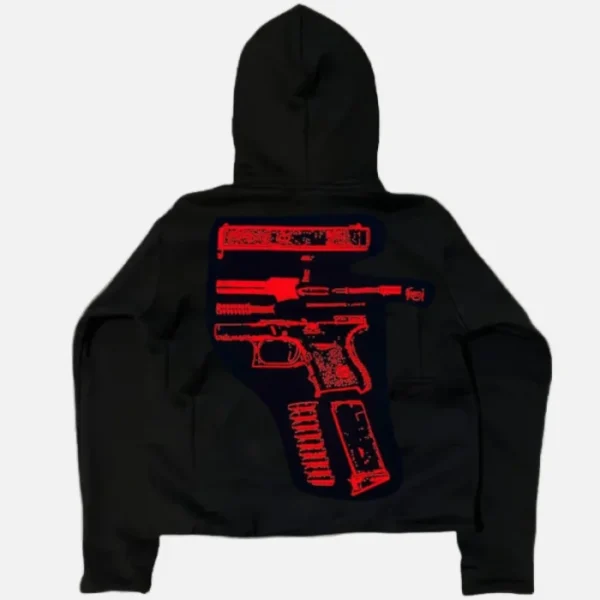 Billionaire Studios In Glock We Trust Hoodie BlackRed