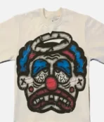 Billionaire Studios Sad Jocker Face Blue Logo Tee Cream (2)