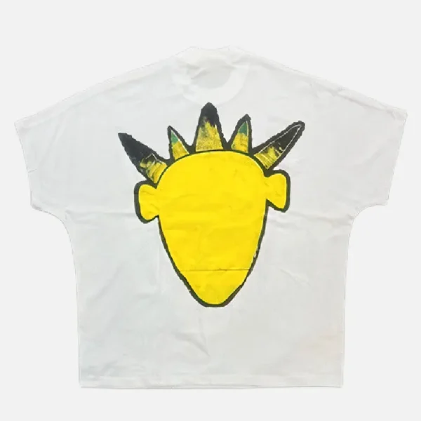 Billionaire Studios Yellow Logo Tee White (2)